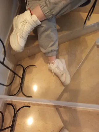 Zapatillas altas blancas