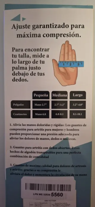 Guantes de compresión