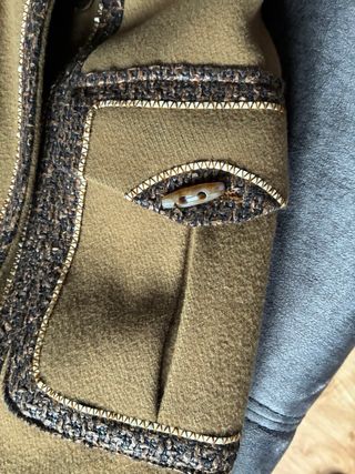 Abrigo verde caqui Highly Preppy Talla XS