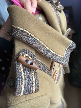 Abrigo verde caqui Highly Preppy Talla XS