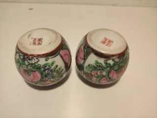 Jarrón porcelana china decorado