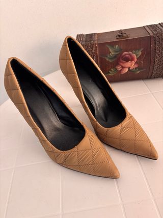 Décolleté beige/marrone taglia 38