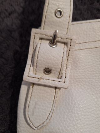 Bolso de mano "MANGO" mujer blanco