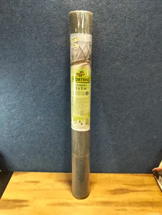 Malla Plástica Cuadrada Nortene 1x5 m Gris HDPE