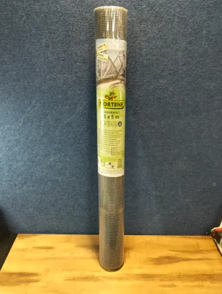 Malla Plástica Cuadrada Nortene 1x5 m Gris HDPE