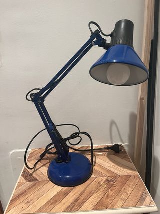 Flexo vintage azul metal