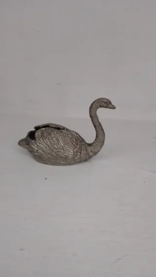 Cigno vintage peltro