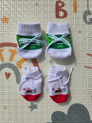 2 paia scarpine neonato