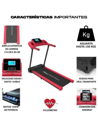 Deluxe 13 Cinta de Correr y Andar 1500W
