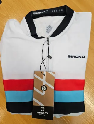 Maillot Ciclismo Siroko Blanco Talla M