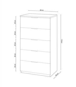 Sinfonier 5 Cajones. Blanco Artik