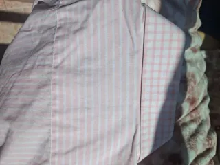 Camisa de verano RUSHMORE rosa y blanca Talla L