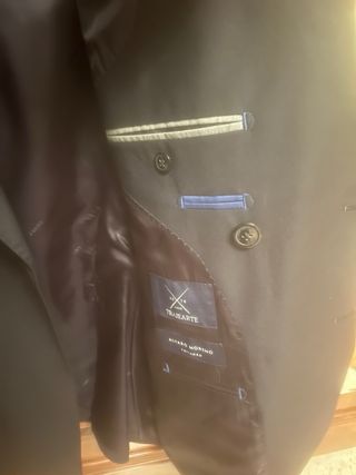 Chaqueta cruzada azul marino NUEVA sin usar T 48
