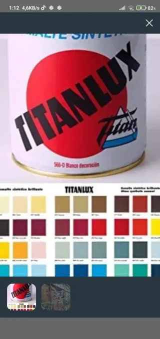 Pintura Titanlux 750ml, 375ml, 125ml