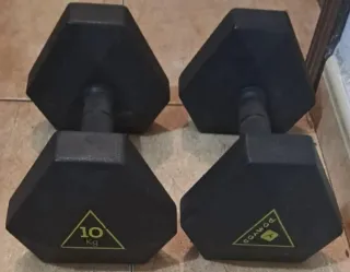 2 Mancuernas Hexagonales 10kg