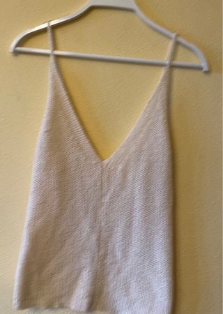 Top de punto blanco tirantes S