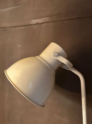 Lampada da terra vintage bianca