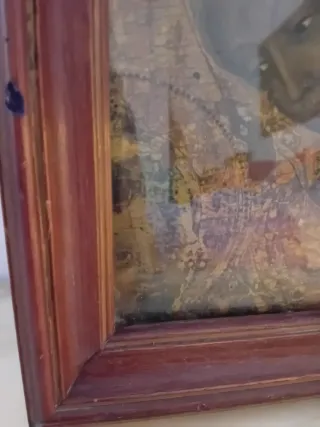 Oleografia su tavola stile Gentile da Fabriano