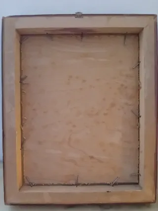 Oleografia su tavola stile Gentile da Fabriano