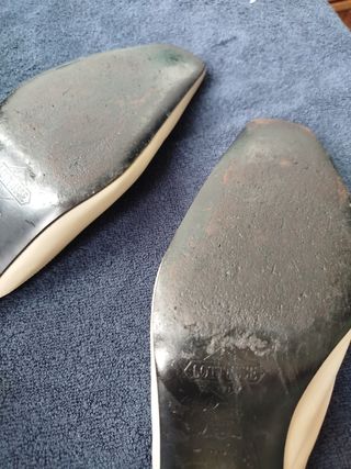 Mules Lottusse Beige Tacon Dorado