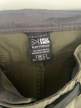 Pantalón Montaña Karrimor Hombre Verde Talla M