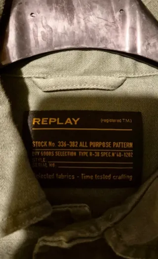 Camicia Replay verde militare