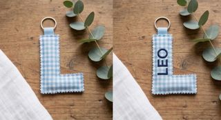 Llavero Inicial Bordada - Regalo Día del Padre