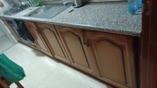 Cocina con electrodomésticos