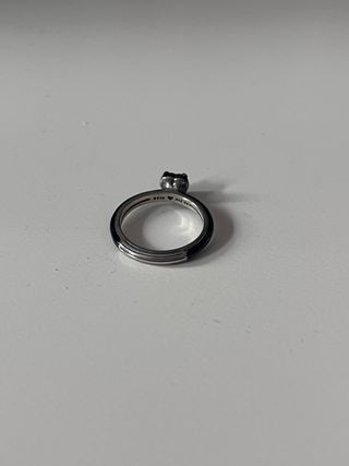 Anillo Corazón Chakra Negro Pandora