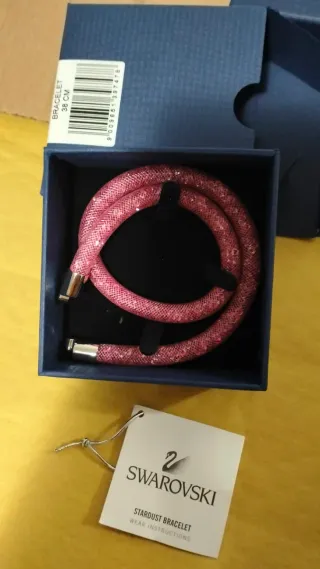 Bracciale Swarovski Stardust Rosa 38 cm