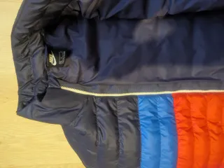 Abrigo Plumas Nike Retro Vintage Azul Rojo