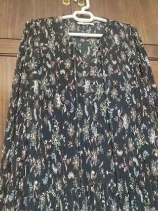 Vestido estampado floral negro