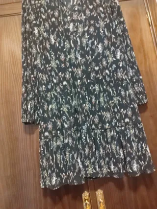 Vestido estampado floral negro