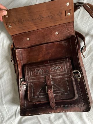 Maletín de cuero artesanal
