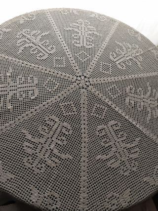 Tapete camilla y camino de mesa tejido