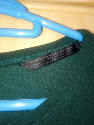 Vestido verde Zara mujer