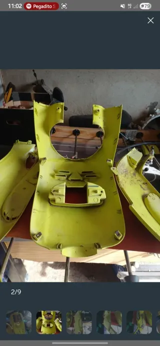 Carenado Piaggio Typhoon Amarillo