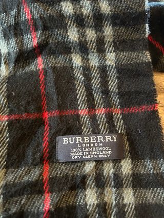 Bufanda Burberry Tartán Lana