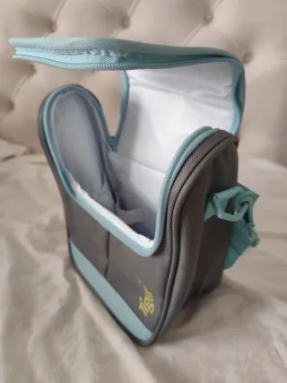 Porta biberones Tigex azul y gris