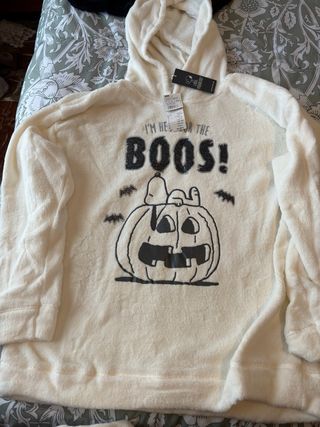 Pijama Woman Secret Blanco Halloween Snoopy