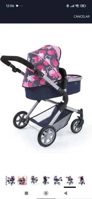 2 Passeggini per Bambole con Tutti gli Accessori Inclusi