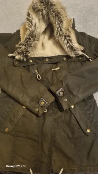 Parka Barbour Propulsion coat Wax Verde Oliva