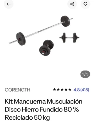 Kit Mancuernas Decathlon Corength