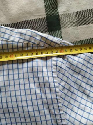 Camisa Pedro del Hierro Cuadros Azul y Blanco