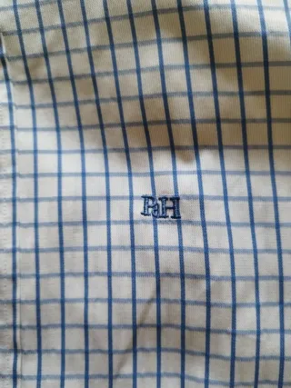 Camisa Pedro del Hierro Cuadros Azul y Blanco