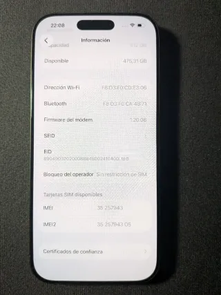 iPhone 17 512GB Plata/Gris Espacial