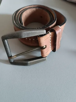 2 Cinturones Mango y Zara Beige/Marrón