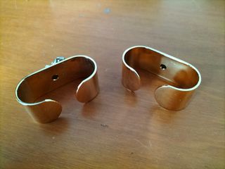 2 portatovaglioli dorati con ananas