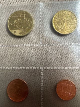 Pack Monedas Euro Francia 1999-2001