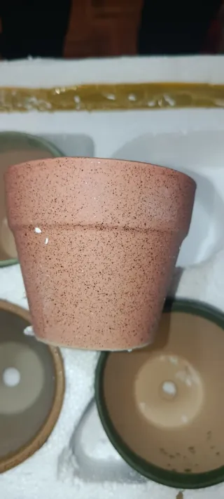 Pack 6 macetas cerámicas pequeñas